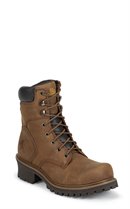 Chippewa Boots Tough Bark ST Oblique 8 inch Logger IQ in Brown